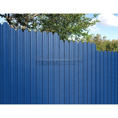 Профнастил фигурный С10В-1150-0,5 Satin с пленкой RAL 5005