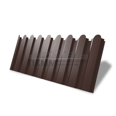 Профнастил фигурный С20В-1110-0,5 Satin RAL 8017