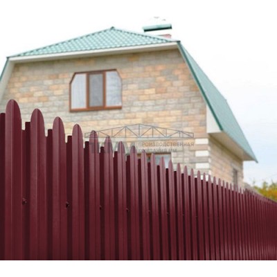 Профнастил фигурный С10А-1150-0,5 Quarzit с пленкой RAL 3005