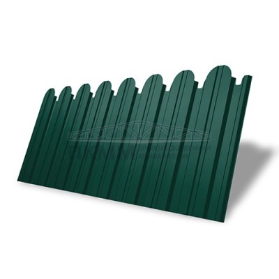 Профнастил фигурный С10В-1150-0,5 Satin RAL 6005