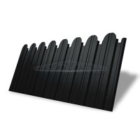 Профнастил фигурный С10В-1150-0,5 PurPro Matt 275 RAL 9005