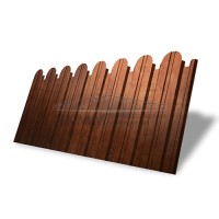Профнастил фигурный С10В-1150-0,45 Print Premium Rowan
