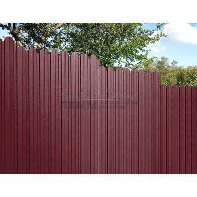 Профнастил фигурный С10В-1150-0,5 Atlas RAL 3005 Профнастил фигурный С10В-1150-0,5 Atlas RAL 3005