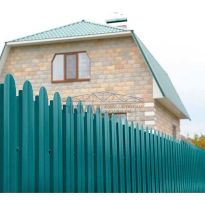 Профнастил фигурный С10А-1150-0,45 Полиэстер с пленкой RAL 5021