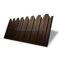Профнастил фигурный С10В-1150-0,45 Print Elite Двухсторонний с пленкой Antique Wood