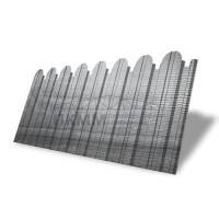 Профнастил фигурный С10А-1150-0,45 Print Premium Silver Wood