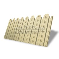 Профнастил фигурный С10В-1150-0,45 ПЭ, с пленкой RAL 1014