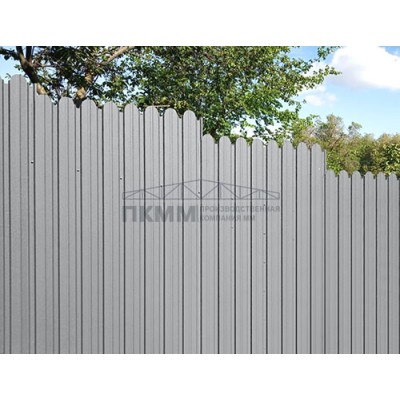 Профнастил фигурный С10В-1150-0,5 Satin с пленкой RAL 7004