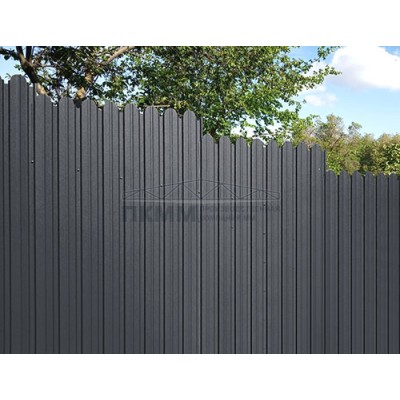 Профнастил фигурный С10В-1150-0,5 Satin Мatt RAL 7024