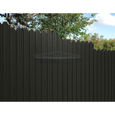 Профнастил фигурный С10В-1150-0,45 Drap ST RAL 9005 Профнастил фигурный С10В-1150-0,45 Drap ST RAL 9005