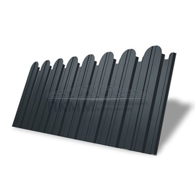 Профнастил фигурный С10В-1150-0,5 Satin RAL 7016
