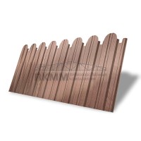 Профнастил фигурный С10В-1150-0,45 Print Elite с пленкой White Wood