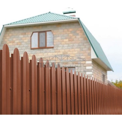 Профнастил фигурный С10А-1150-0,45 Полиэстер с пленкой RAL 8004