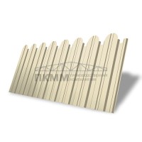 Профнастил фигурный С10В-1150-0,45 ПЭ, с пленкой RAL 1015