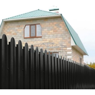 Профнастил фигурный С10А-1150-0,5 PurPro Matt 275 RAL 9005 Профнастил фигурный С10А-1150-0,5 PurPro Matt 275 RAL 9005