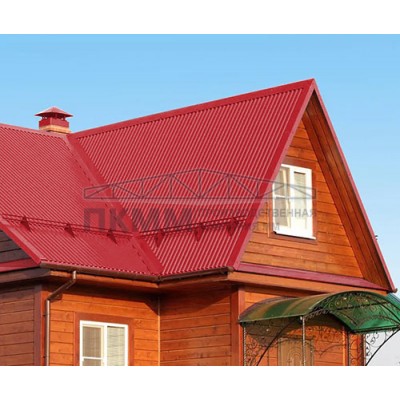 Профнастил C21-0.7-1000 RAL3020 Полиэстер