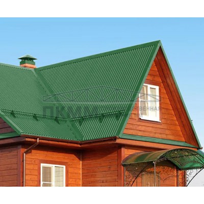 Профнастил C21-0.5-1000 RAL6002 Полиэстер