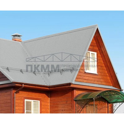 Профнастил C21-0.45-1000 RAL9006 Полиэстер