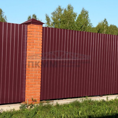 Профнастил С8-1150-0.45 RAL3005 Полиэстер