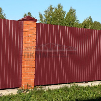 Профнастил С8-1150-0.45 RAL3011 Полиэстер