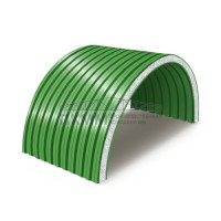 Арочные сэндвич-панели пенополистирол, ширина 1000 мм, толщина 10 мм, 0.5/0.5, RAL6018