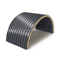 Арочные сэндвич-панели минеральная вата, ширина 1200 мм, толщина 30 мм, 0.5/0.5, RAL7024