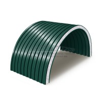 Арочные сэндвич-панели пенополистирол, ширина 1000 мм, толщина 50 мм, 0.5/0.5, RAL6005 Арочные сэндвич-панели пенополистирол, ширина 1000 мм, толщина 50 мм, 0.5/0.5, RAL6005