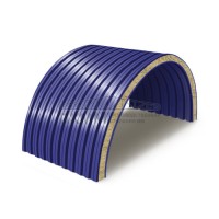 Арочные сэндвич-панели минеральная вата, ширина 1200 мм, толщина 20 мм, 0.5/0.5, RAL5002