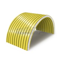 Арочные сэндвич-панели пенополистирол, ширина 1000 мм, толщина 50 мм, 0.5/0.5, RAL1018