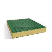 Сэндвич-панели без замков пенополиуретан, ширина 1000 мм, толщина 20 мм, 0.5/0.5, RAL6002