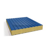 Сэндвич-панели без замков пенополиизоцианурат, ширина 1000 мм, толщина 60 мм, 0.5/0.5, RAL5005