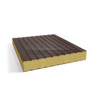 Сэндвич-панели без замков пенополиизоцианурат, ширина 1000 мм, толщина 200 мм, 0.5/0.5, RAL8017