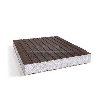 Сэндвич-панели без замков пенополистирол, ширина 1000 мм, толщина 60 мм, 0.5/0.5, RAL8017