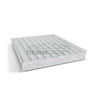 Двухслойные сэндвич-панели пенополистирол, 0.5, ширина 1200 мм, толщина 10 мм, RAL7047