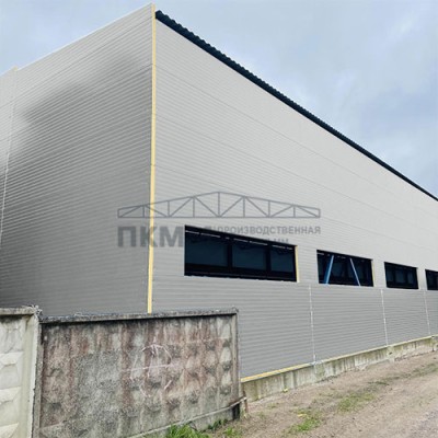 Двухслойные сэндвич-панели минеральная вата, 0.5, ширина 1200 мм,толщина 20 мм, RAL9006