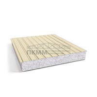 Двухслойные сэндвич-панели пенополистирол, 0.5, ширина 1200 мм, толщина 40 мм, RAL1015