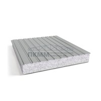 Двухслойные сэндвич-панели пенополистирол, 0.5, ширина 1200 мм, толщина 40 мм, RAL9006