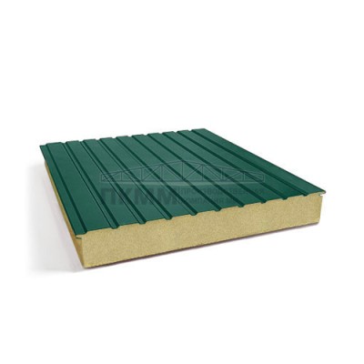 Двухслойные сэндвич-панели пенополиуретан, 0.5, ширина 1200 мм, толщина 10 мм, RAL6005 Двухслойные сэндвич-панели пенополиуретан, 0.5, ширина 1200 мм, толщина 10 мм, RAL6005