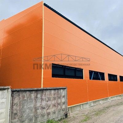 Двухслойные сэндвич-панели минеральная вата, 0.5, ширина 1200 мм,толщина 10 мм, RAL2004