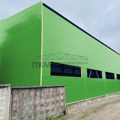 Двухслойные сэндвич-панели минеральная вата, 0.5, ширина 1200 мм,толщина 10 мм, RAL6018