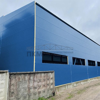 Двухслойные сэндвич-панели минеральная вата, 0.5, ширина 1200 мм,толщина 10 мм, RAL5005