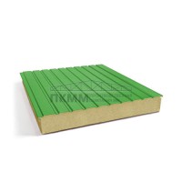 Двухслойные сэндвич-панели пенополиизоцианурат, 0.5, ширина 1200 мм, толщина 40 мм, RAL6018