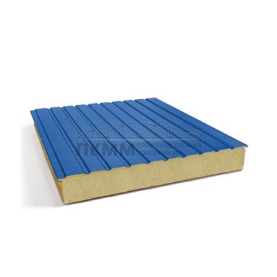 Двухслойные сэндвич-панели пенополиуретан, 0.5, ширина 1200 мм, толщина 10 мм, RAL5005 Двухслойные сэндвич-панели пенополиуретан, 0.5, ширина 1200 мм, толщина 10 мм, RAL5005