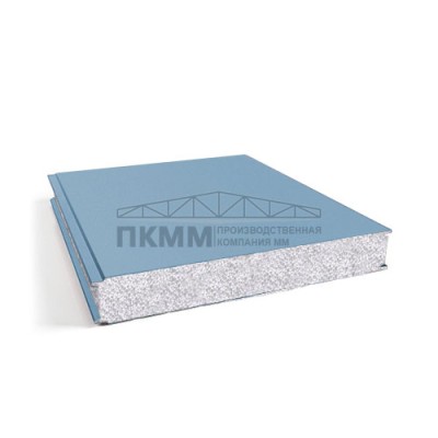 Гладкие сэндвич панели пенополистирол, ширина 1000 мм, толщина 250 мм, 0.5/0.5, RAL5024