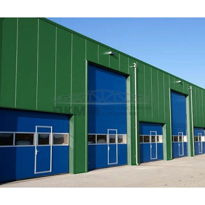 Гладкие сэндвич панели пенополистирол, ширина 1000 мм, толщина 250 мм, 0.5/0.5, RAL6002