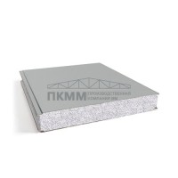 Гладкие сэндвич панели пенополистирол, ширина 1000 мм, толщина 250 мм, 0.5/0.5, RAL9006