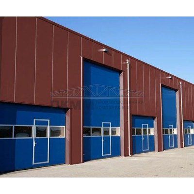 Гладкие сэндвич панели пенополистирол, ширина 1000 мм, толщина 250 мм, 0.5/0.5, RAL3009