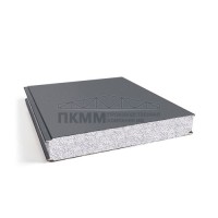 Гладкие сэндвич панели пенополистирол, ширина 1000 мм, толщина 250 мм, 0.5/0.5, RAL7024