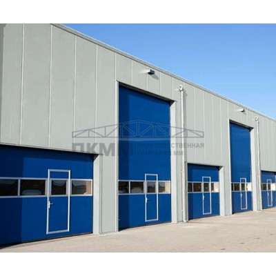 Гладкие сэндвич панели пенополистирол, ширина 1000 мм, толщина 250 мм, 0.5/0.5, RAL7035