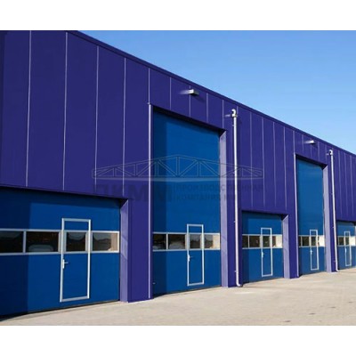 Гладкие сэндвич панели пенополистирол, ширина 1000 мм, толщина 250 мм, 0.5/0.5, RAL5002